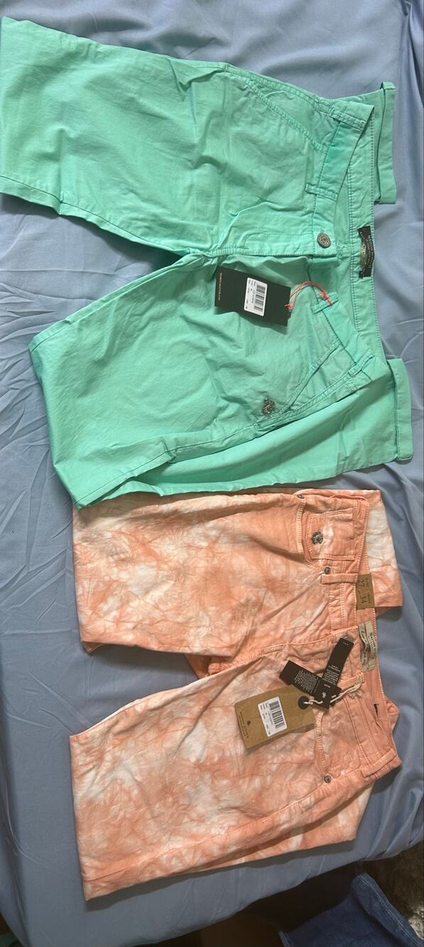NEW 2pc Maison Scotch Premium Stretch Skinny Jeans Lot Size 27/34 Mint TieDye